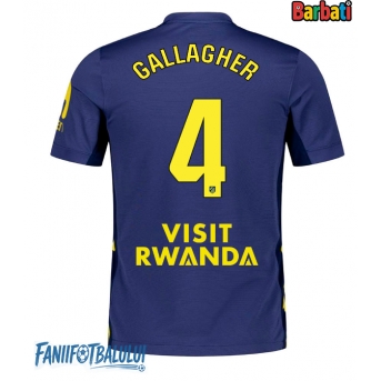 Atletico Madrid Conor Gallagher #4 Tricou Fotbal Replică 2025-26 Barbati Deplasare